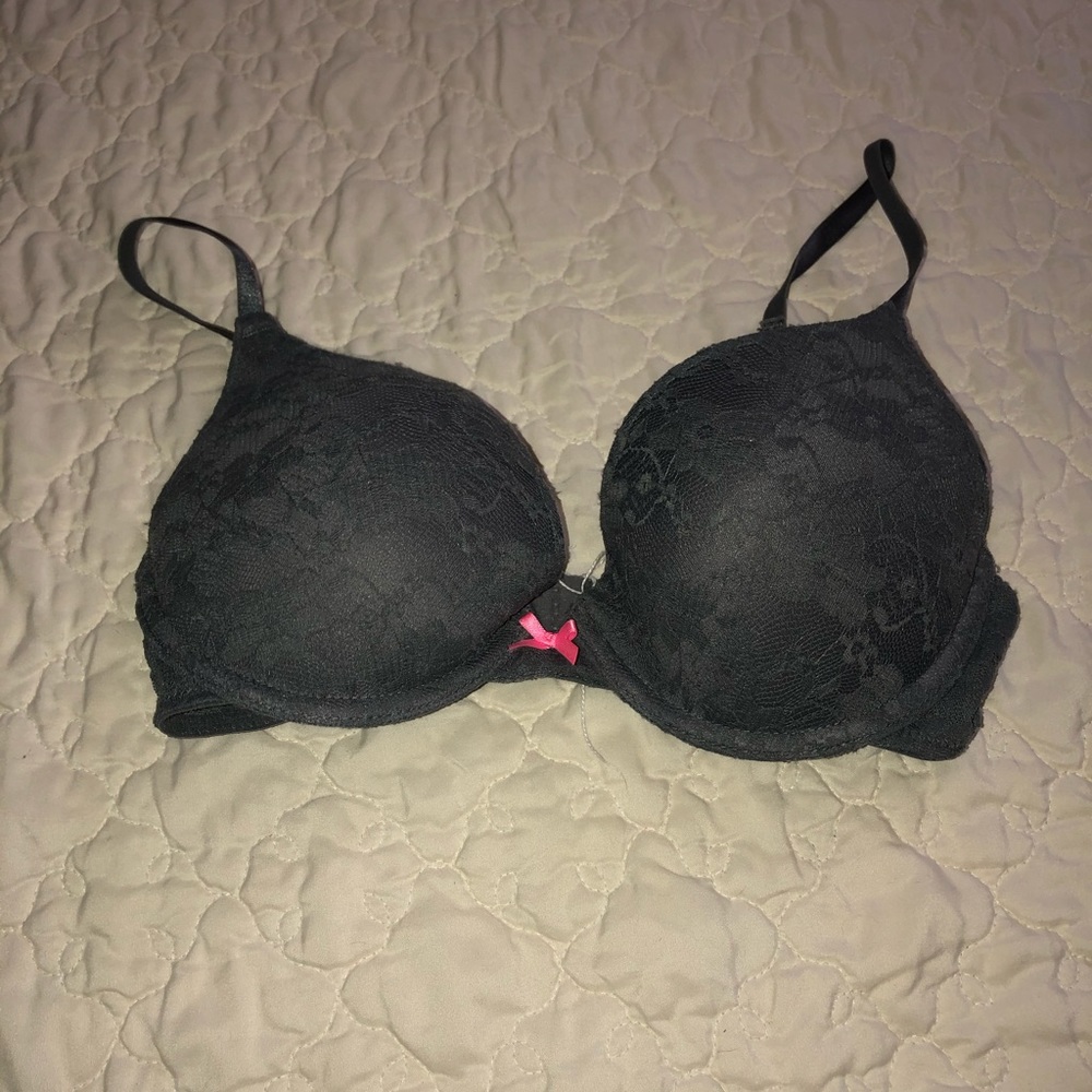 Gray Lace Bra